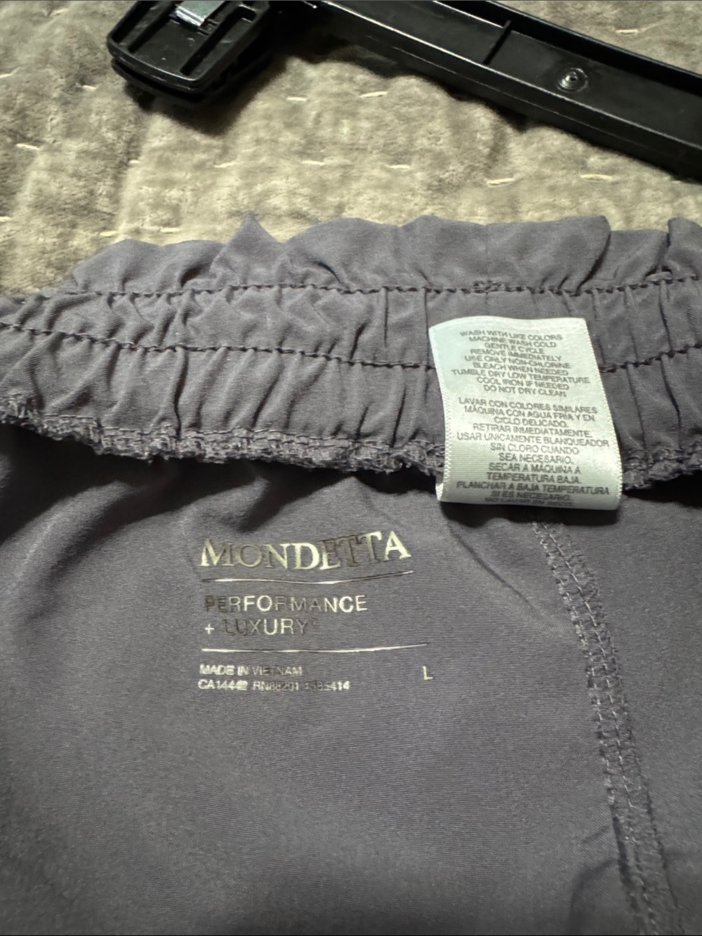 Women's Gray Elastic-Waist Drawstring Athletic Shorts - Picture 3 of 6
